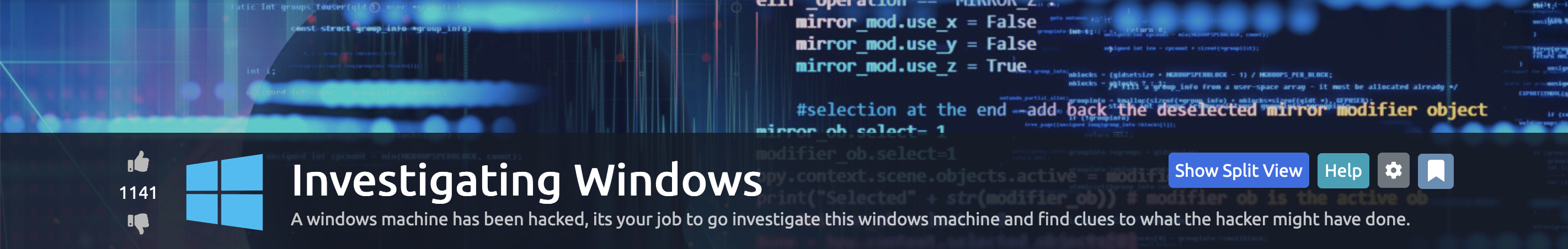 investigating windows banner tryhackme